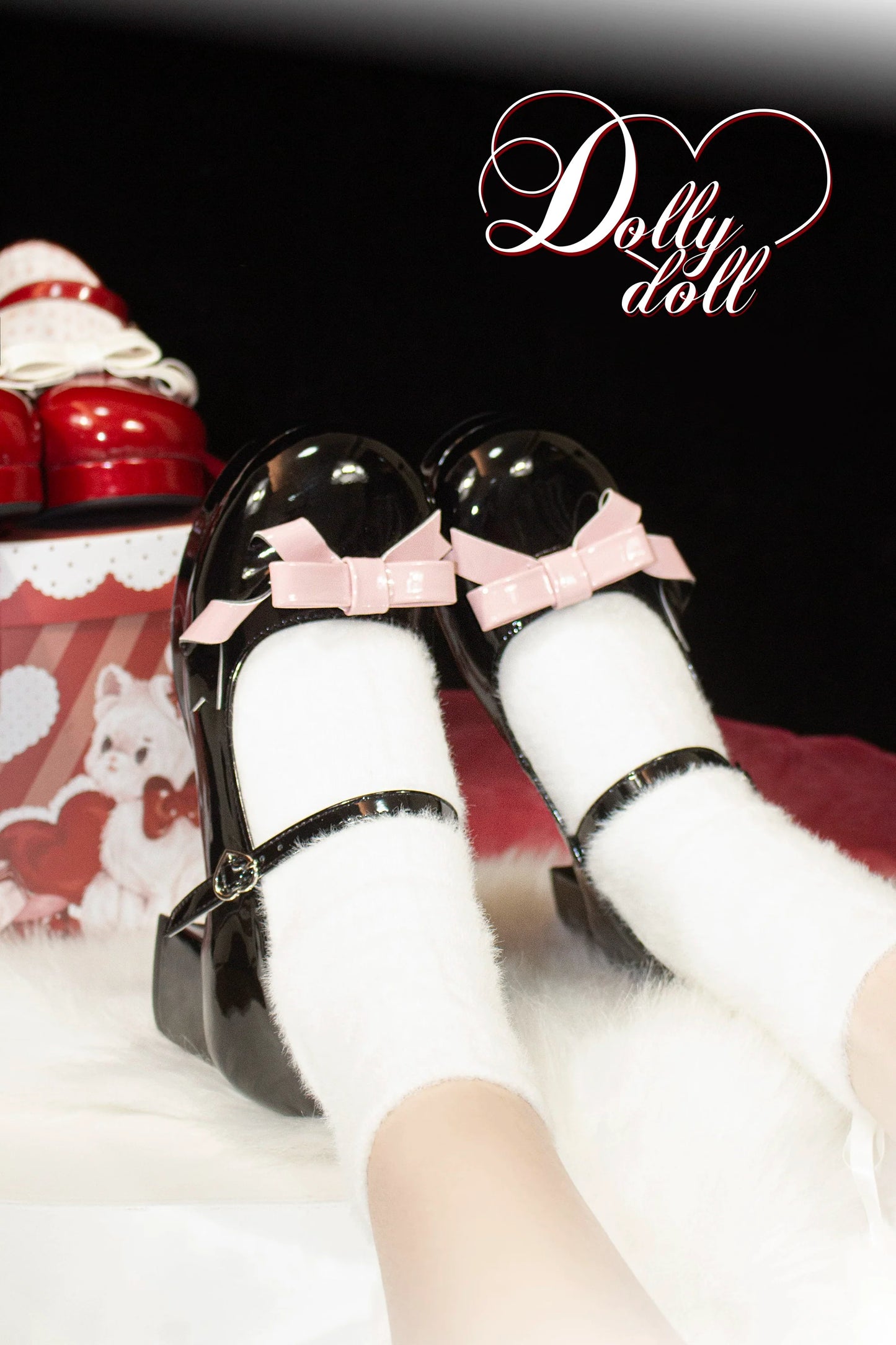 Dolly Doll - Lovers' Gift - Round Toe Middle Heel Mary Jane Lolita Shoes