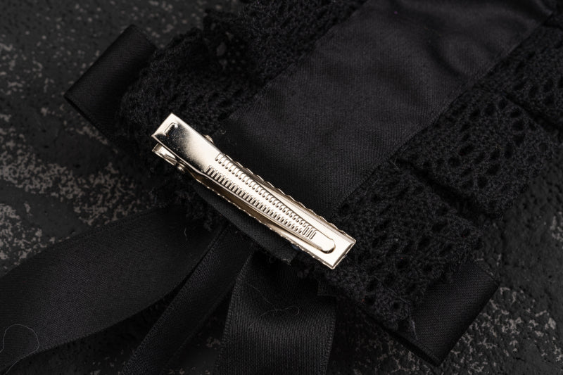 Strange Sugar - Gothic Handmade Black Rose Hairband