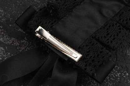 Strange Sugar - Gothic Handmade Black Rose Hairband