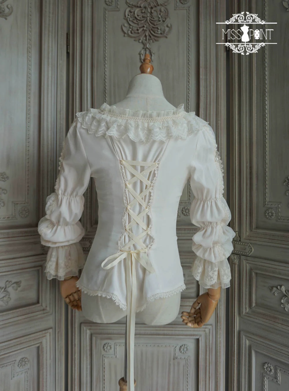 Miss Point - Elizabeth Meow - Classic Lolita Blouse Lotus Root Sleeve Lolita Shirt