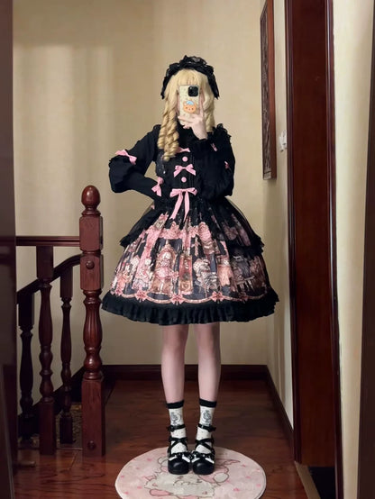 Uncle's Workshop - Missing Lamb Case - Gothic Lolita Dress Set with Sheep Prints