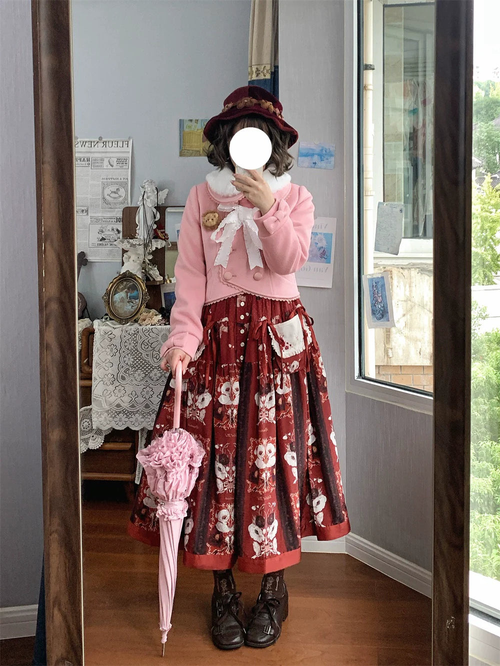 LeMiroir - Winter Solstice - Elegant Lolita Winter Short Coat & SK