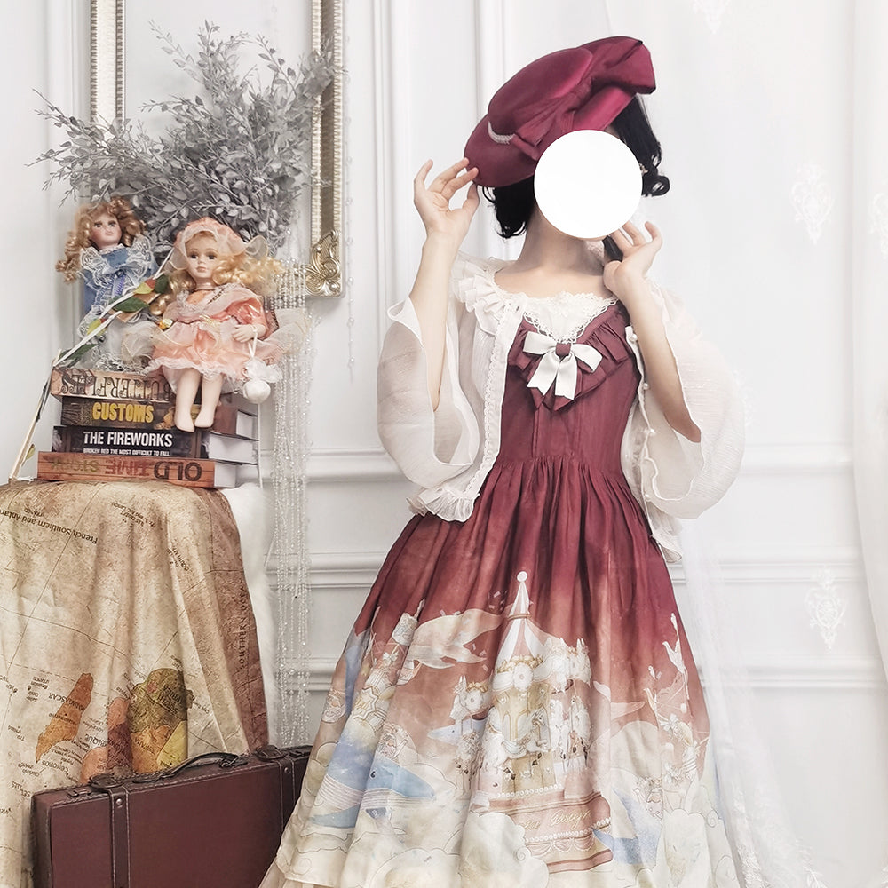 Miss point - Rhine Riverside - Summer Bow Lolita Top Hat