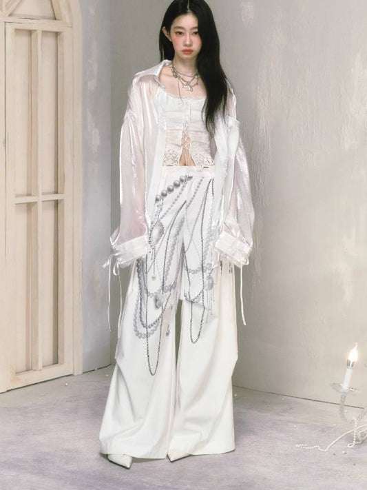 Loose wide leg pants【s0000009232】