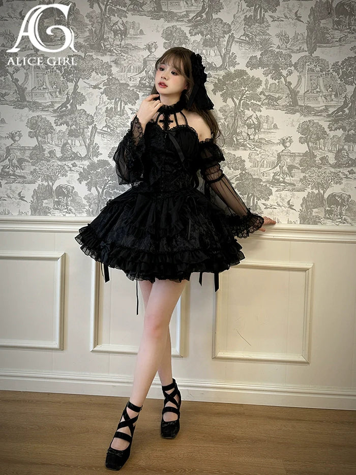 Alice Girl - Cross Princess - Sweet Lolita Princess Sleeves Cross Embroidery Sleeves