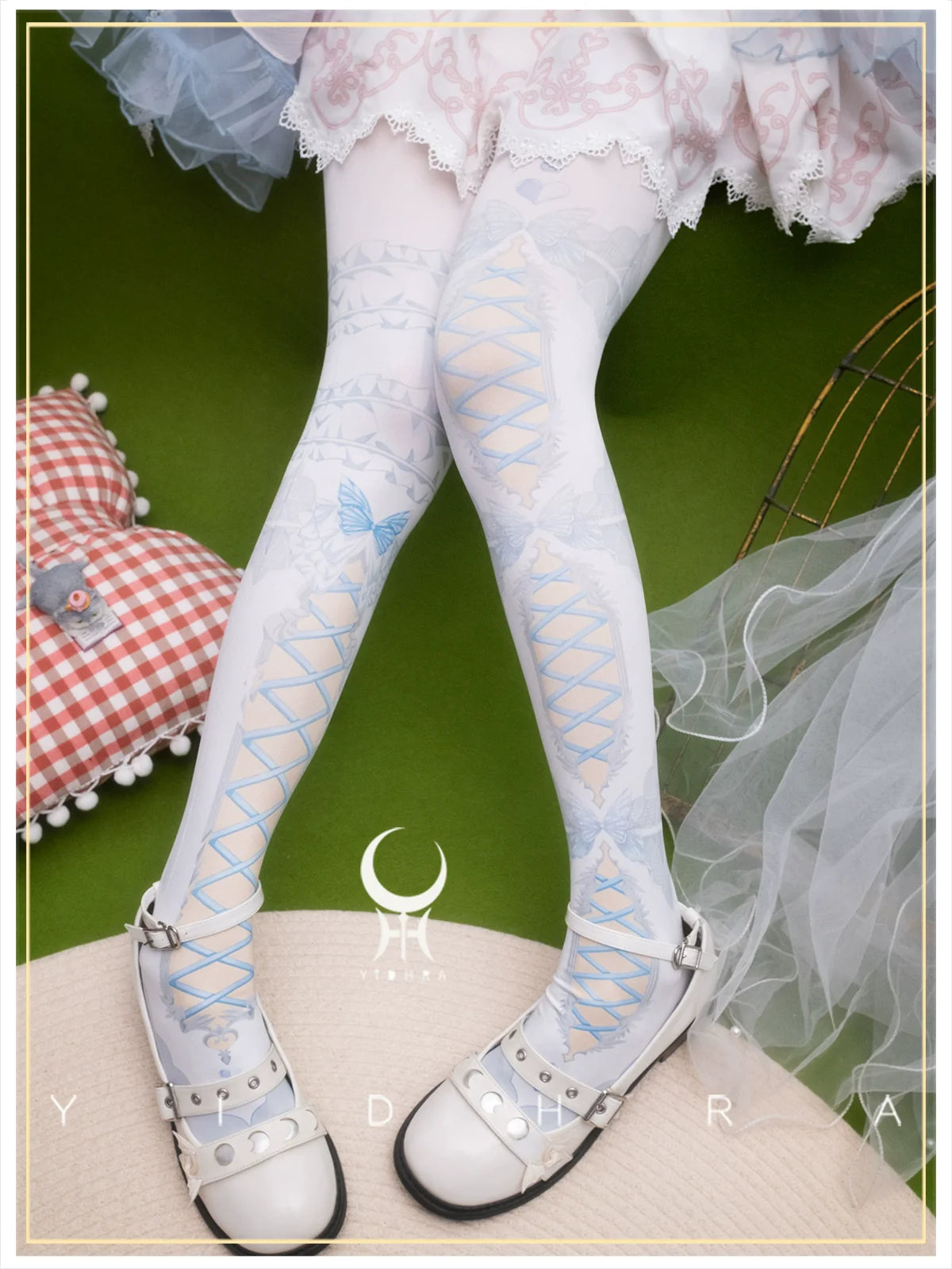 Yidhra - Gothic Lolita Pantyhose With Cute Prints
