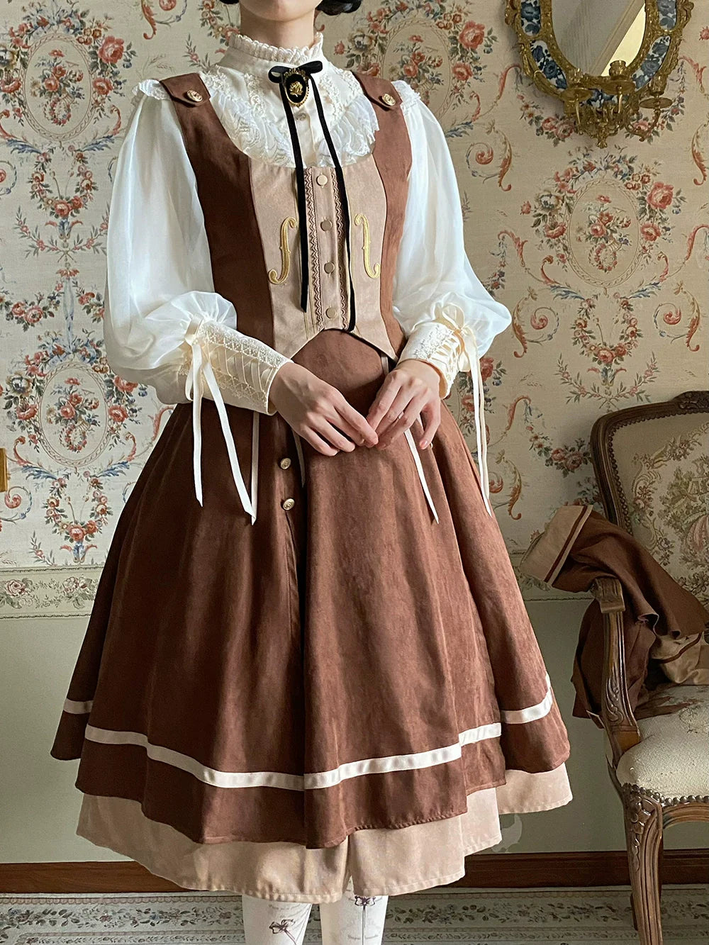 Miss Point - Golden Movement - Elegant Lolita Waistcost Short Vest Customized