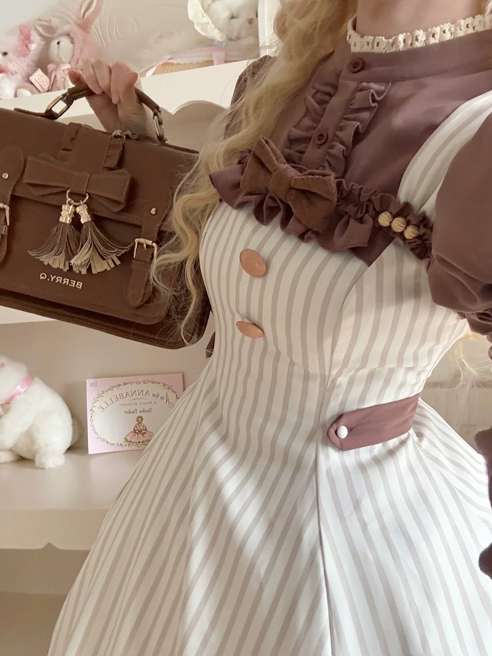 Miss Point - Classic Lolita JSK Customized Stripe Lolita Dress