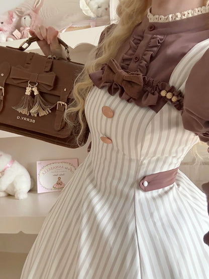 Miss Point - Classic Lolita JSK Customized Stripe Lolita Dress