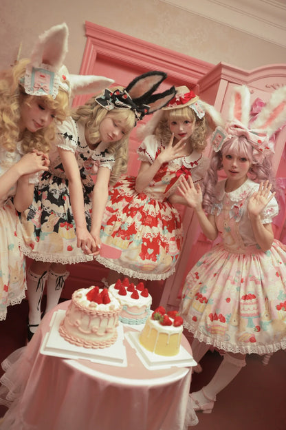 Dark Star Island - Honey Bunny Cake - Sweet Lolita JSK/OP/Strap SK/Shirt