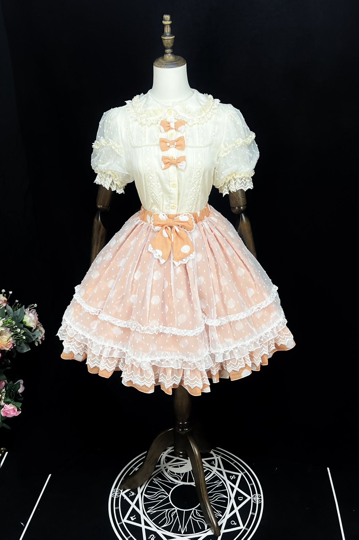 DMFS Lolita - Lollipop - Sweet Lolita Shirt with Double-Layered Puff Sleeves