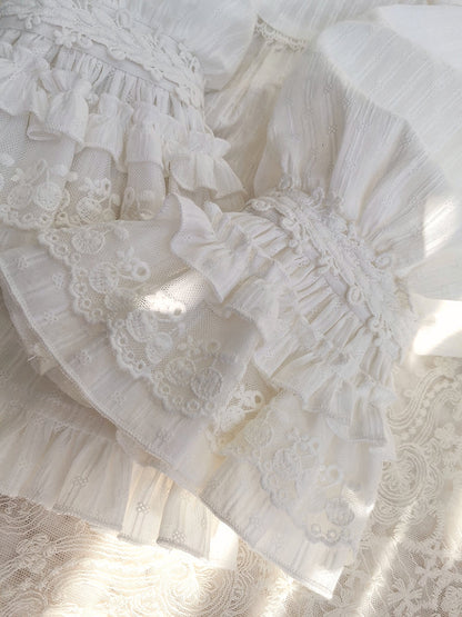 Yilia - Long Sleeve Lovely Lolita Cotton Blouse