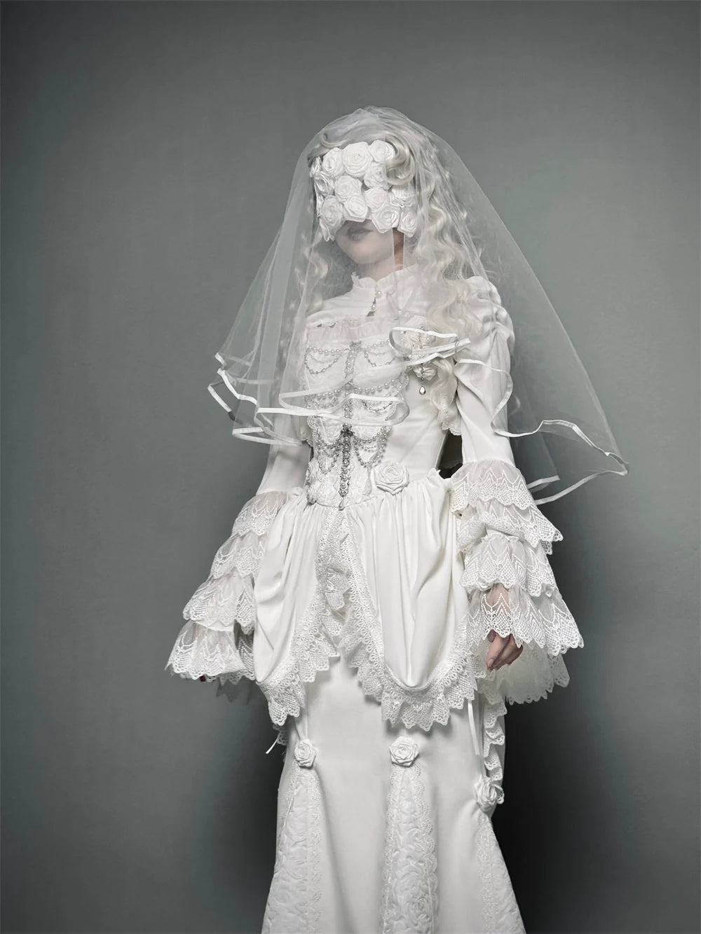 LeMiroir - Saint - Gothic Lolita Bolero Skirt Mermaid Dress Corset