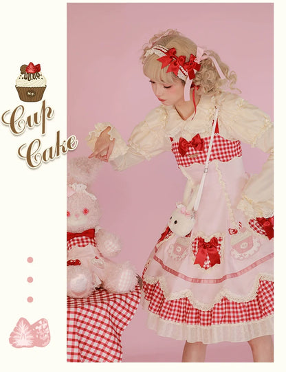 Mademoiselle Pearl - Cup Cake - Sweet Lolita OP Dress Kawaii Lolita JSK SK