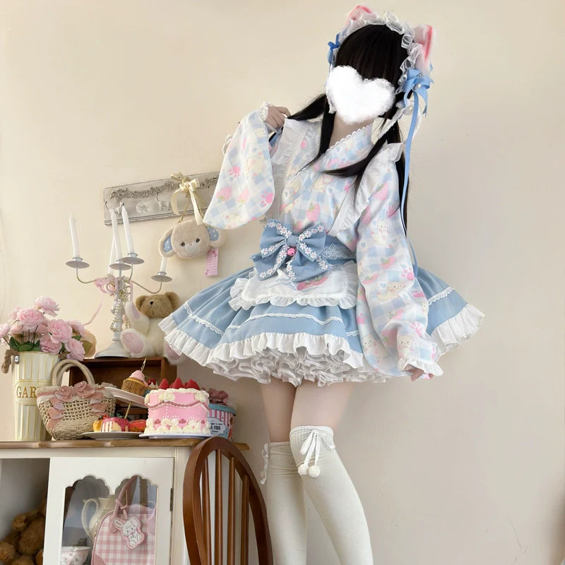 Hanguliang - Han Lolita OP Dress Japanese Style Dress for Summer Wear
