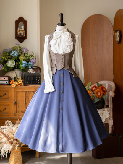 Forest Wardrobe - Forest Revelation - Classic Lolita Fishbone Long Skirt, Side Pockets