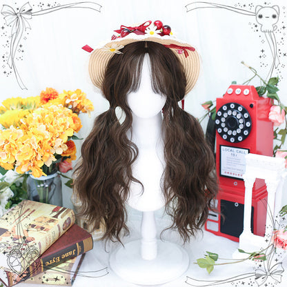 Dalao Home - Waffle - Lolita Splayed Bangs Curly Wig