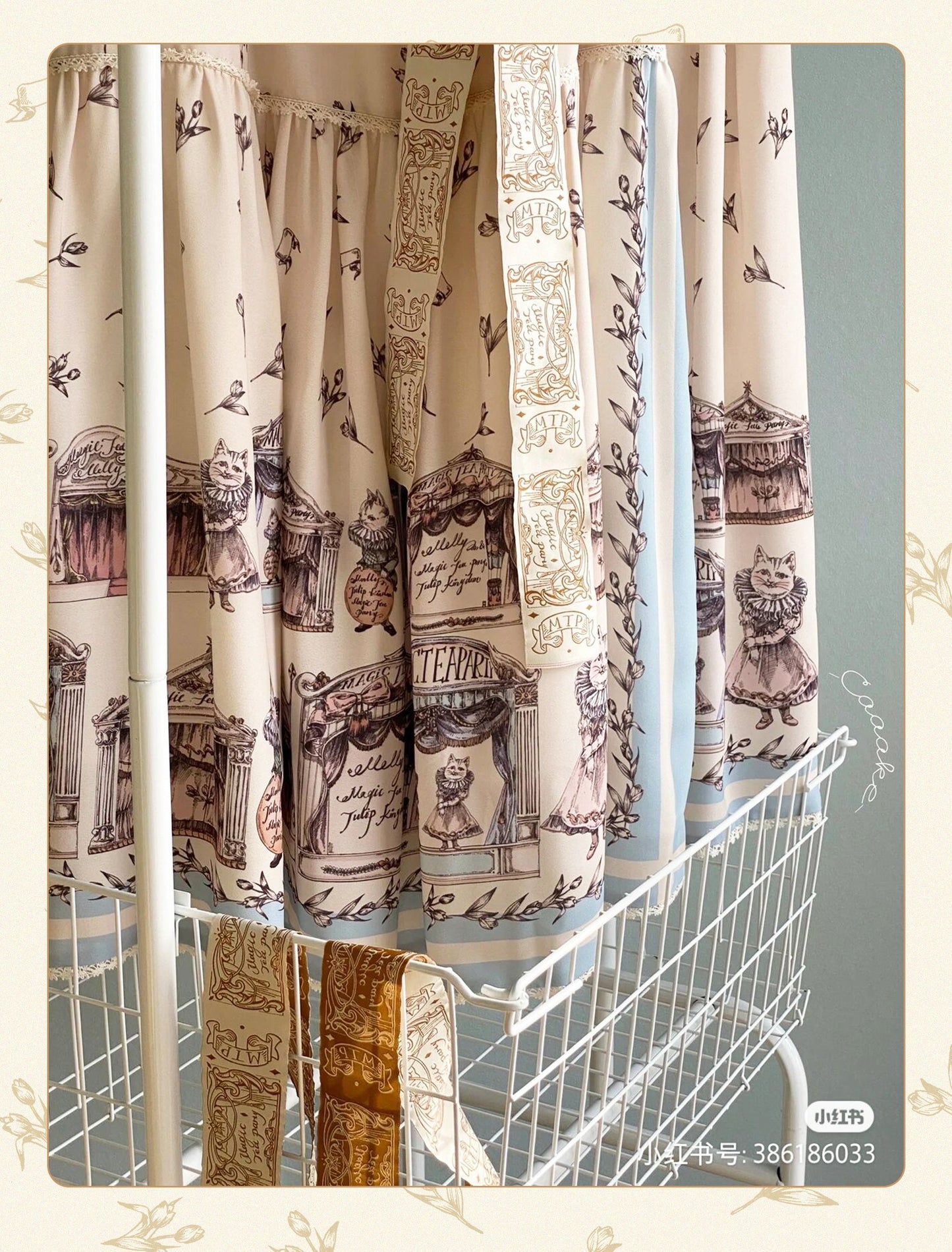 Magic Tea Party - Box Theatre - Classical Lolita Beige Rabbit Print JSK