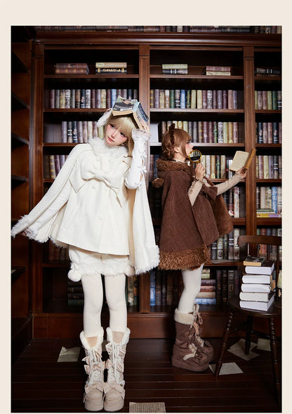Tan Tuan - Rabbit & Bear - Winter Kawaii Lolita Cape and Shorts