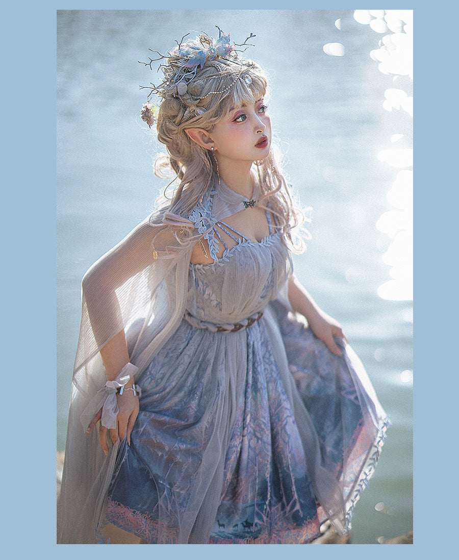 FunCcino - Dense Forest Corridor - Elegant Lolita Jumper Dress