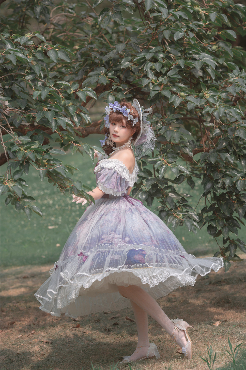 Sky Rabbit - Flower Wedding Elegant Lolita High Heel Shoes