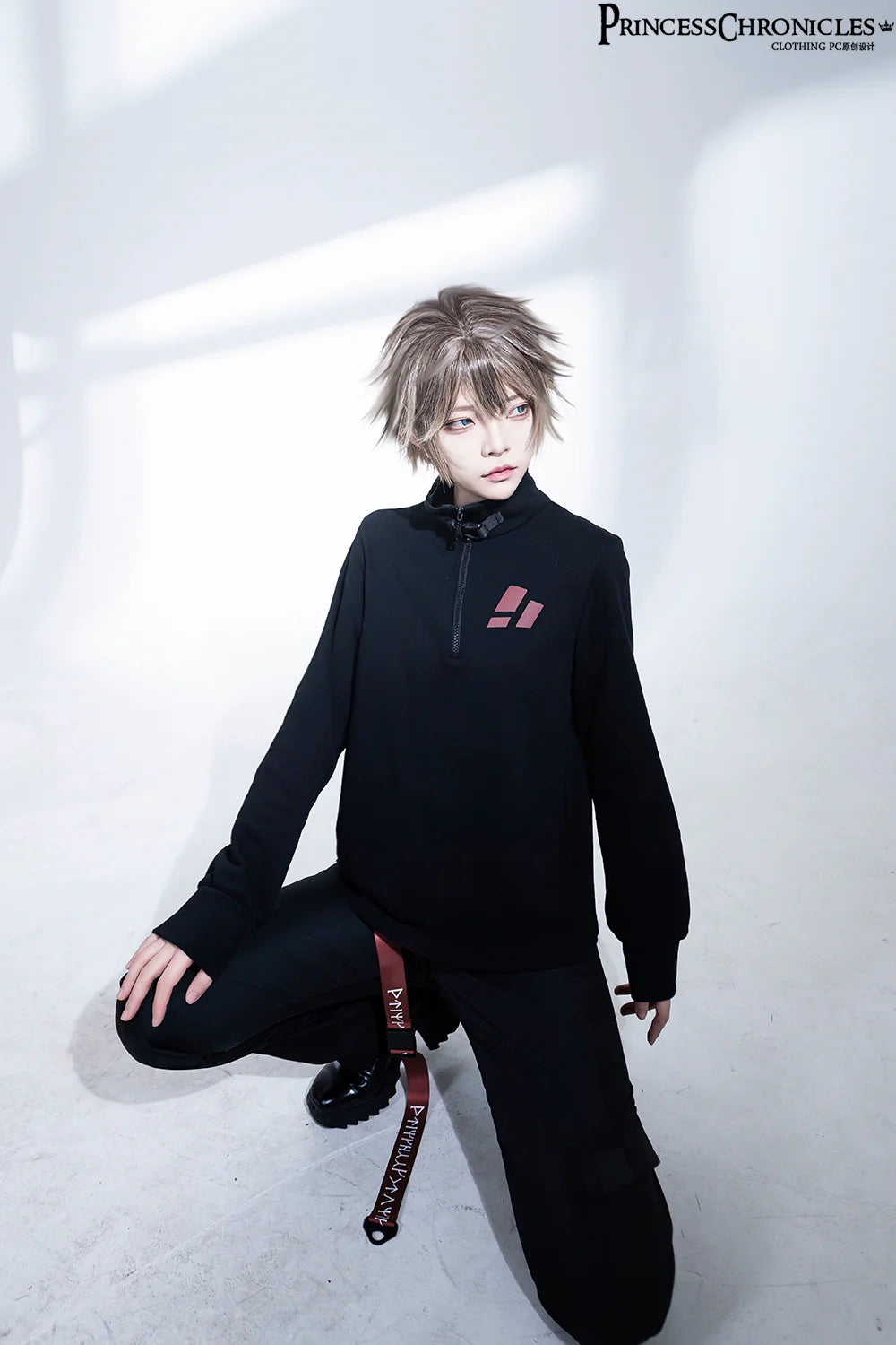 Princess Chronicles - Nameless Blade - Waste Soil Ouji Lolita Slim Black Pants