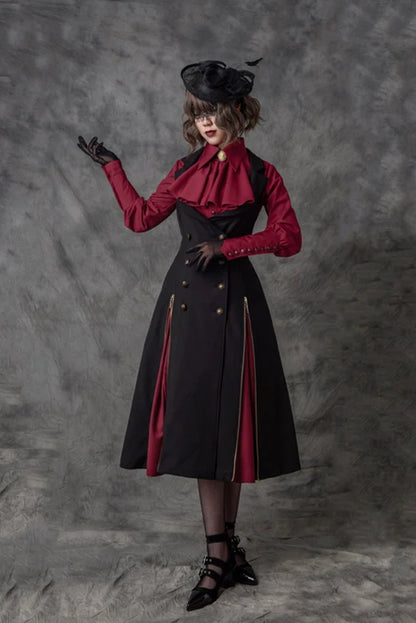 Vancy - Drunken Dreams - Vintage Lolita Dress Mutton Sleeve Shirt