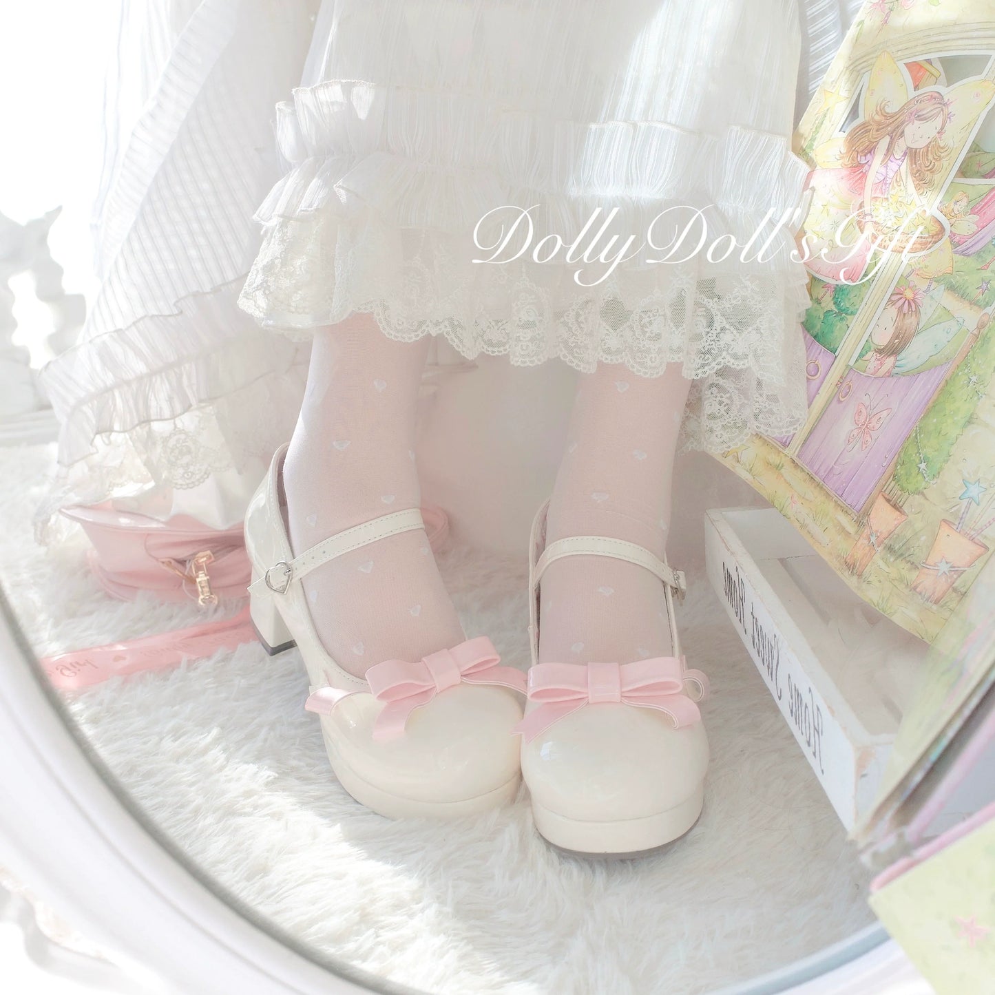 Dolly Doll - Lovers' Gift - Round Toe Middle Heel Mary Jane Lolita Shoes