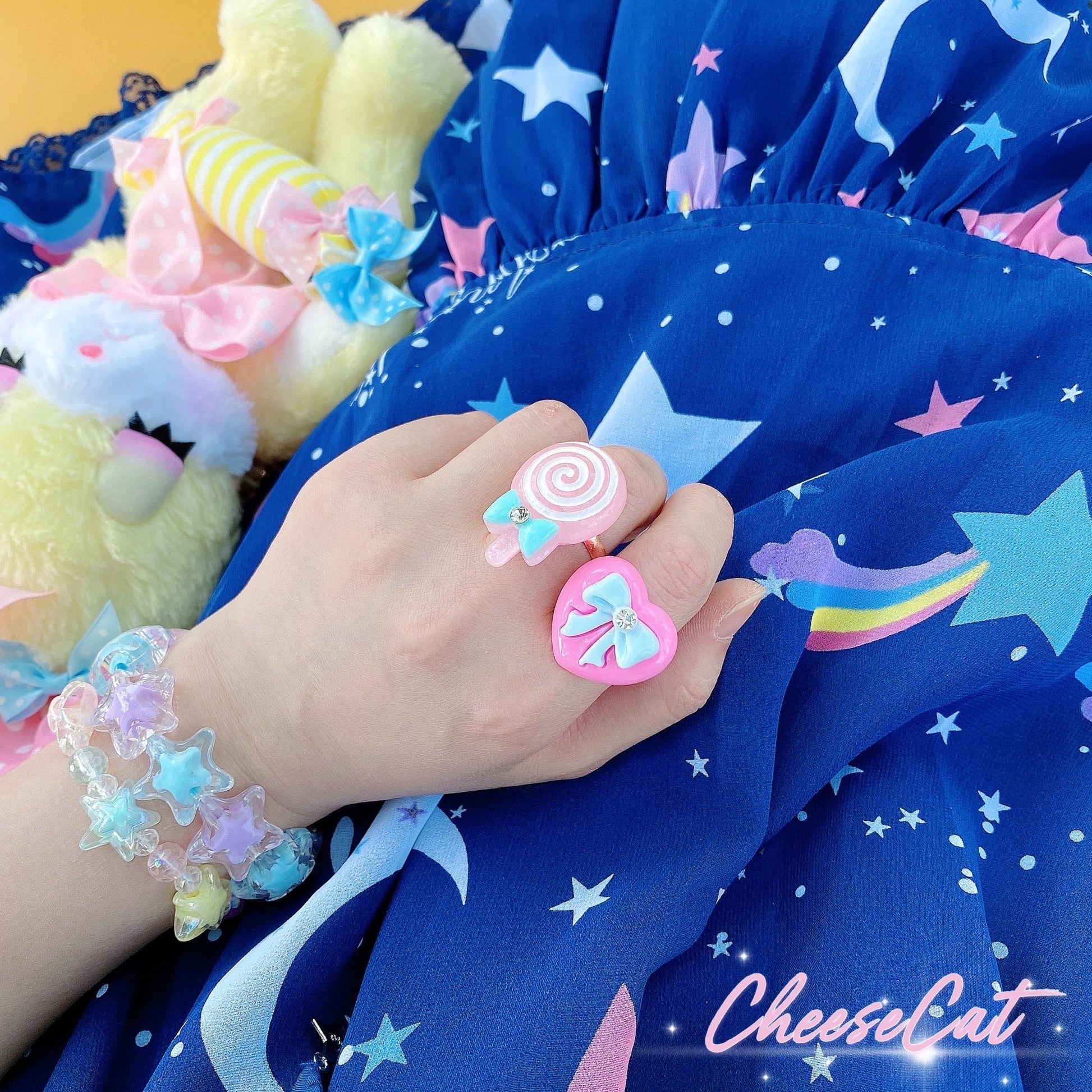 Cheese Cat - Buling Crystal Summer LolitaSweet Bracelet
