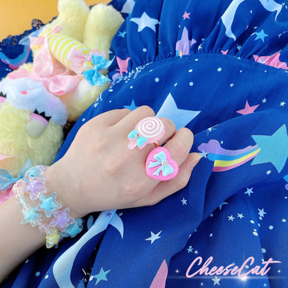 Cheese Cat - Buling Crystal Summer LolitaSweet Bracelet