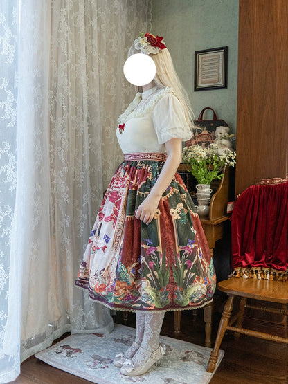 Miss Point - Kaleidoscope - Classical Lolita Shirt Dot Gauze Detachable Puff Sleeve Blouse Customized