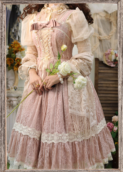 Miss Point - Woody Rose - Retro Classic Lolita JSK