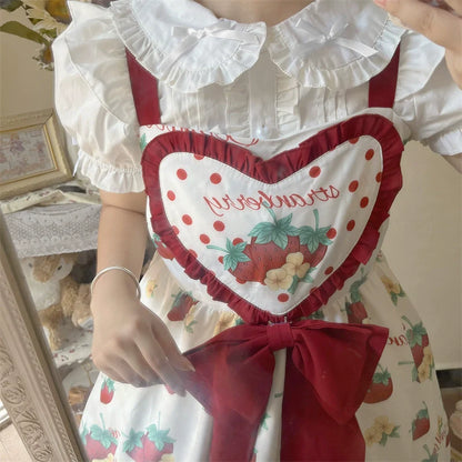 Sugar Girl - Sweet Lolita Blouse Bubble Sleeve Shirt