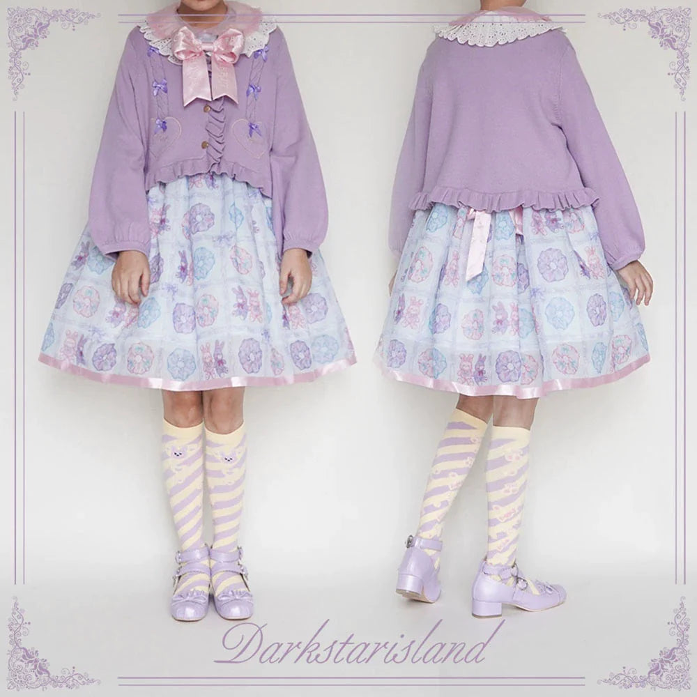 Dark Star Island - Sugar Frost - Sweet Lolita Cardigan Knit Embroidered Sweater