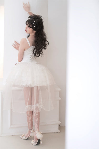 Letters from Unknown Star - Little Rose - Summer Casual Lolita Fashion Dress Sexy JSK