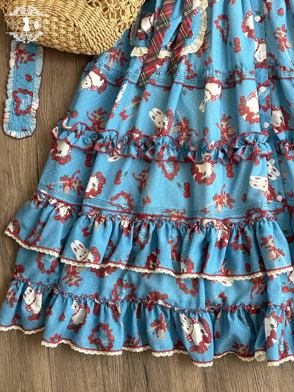 Miss Point - Forest Berry Bunny - Sweet Lolita JSK Elegant Bunny Print Dress