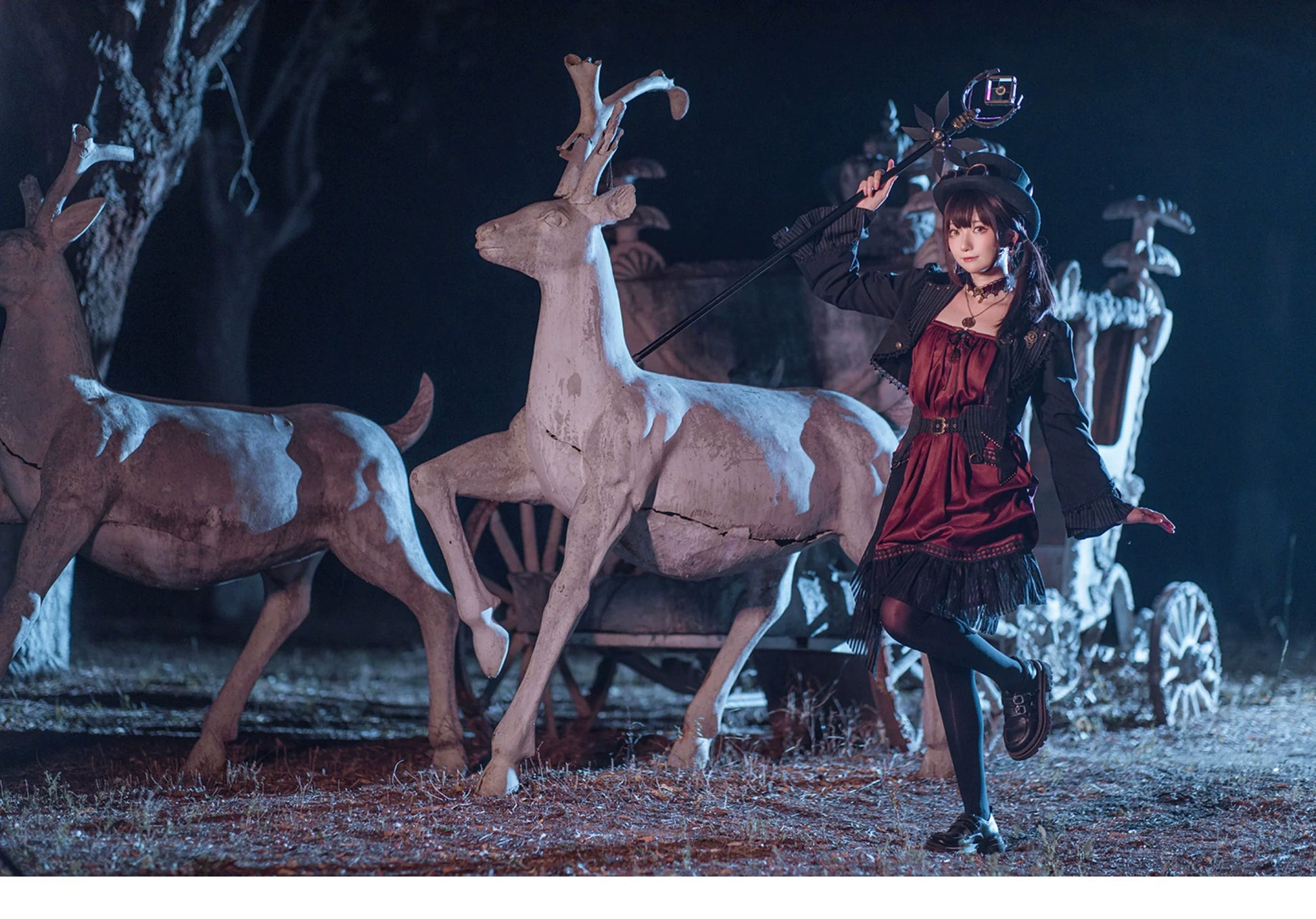 Mr. Yi's Steam Continent - Gothic Lolita Cardigan Long Sleeve Black Short Jacket