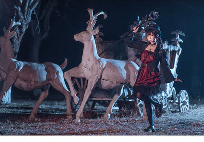 Mr. Yi's Steam Continent - Gothic Lolita Cardigan Long Sleeve Black Short Jacket