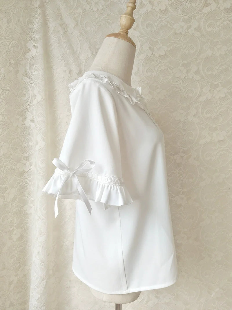 Youlan Lane - Chiffon Peter Pan Collar Kawaii Lolita Blouse