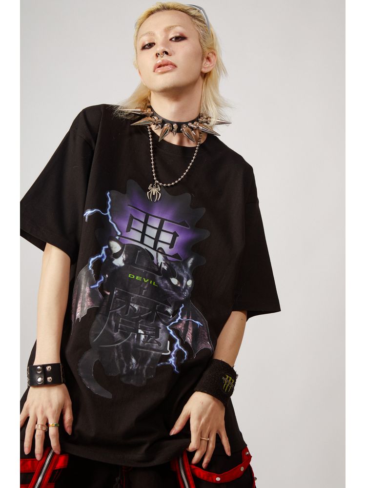 Angel and Devil loose T-shirt【s0000001845】