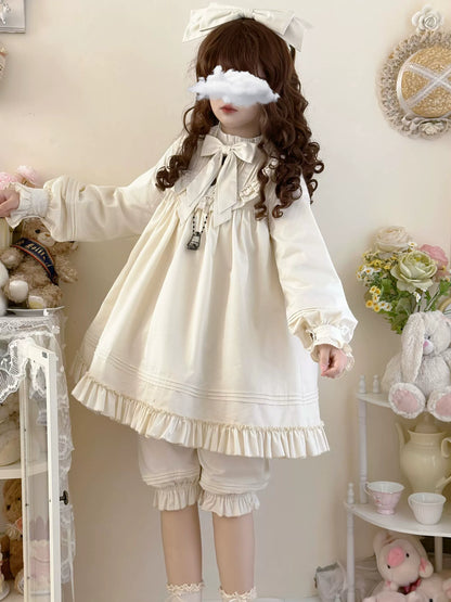 Uncle's Workshop - Lullaby - Cotton Lolita OP Dress Kawaii Lolita Bloomers