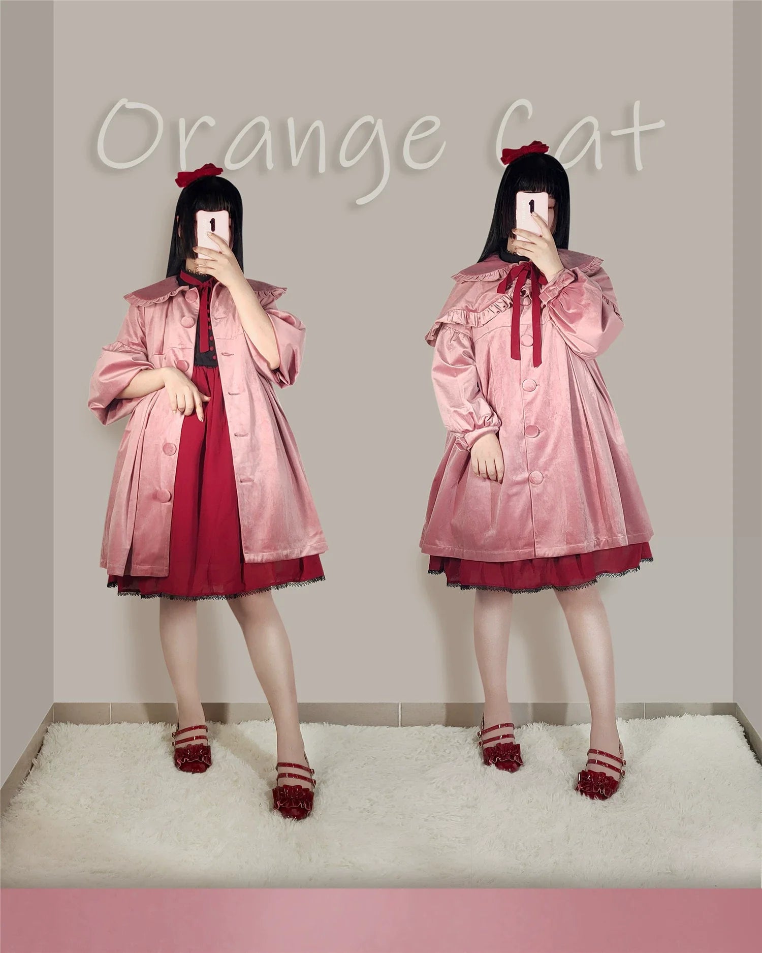 Dark Star Island - Winter Lolita Cape Velvet Antique Lolita Coat