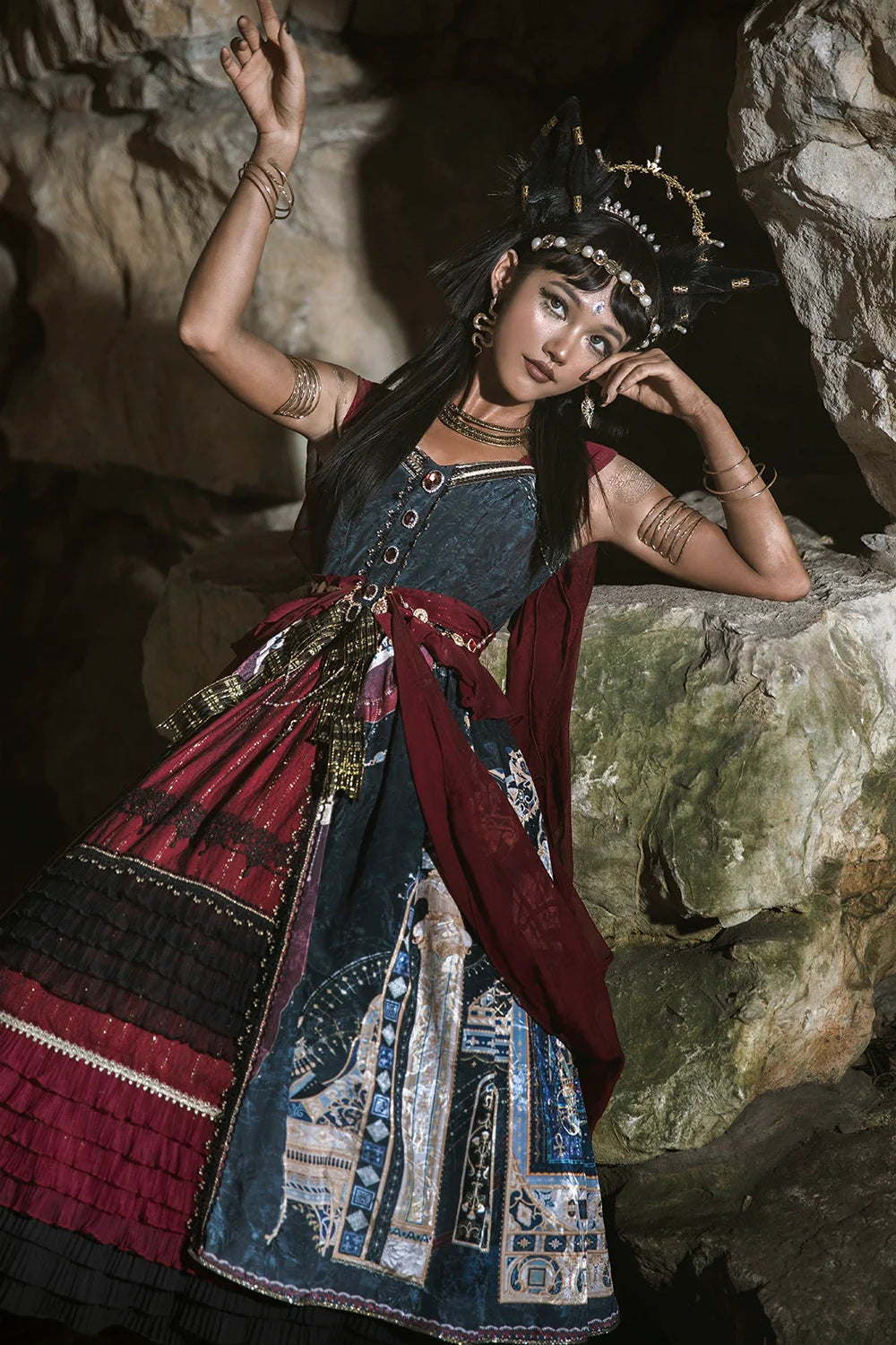 Miss Point - Dusk Best - Egyptian Lolita Dress Set Gorgeous JSK