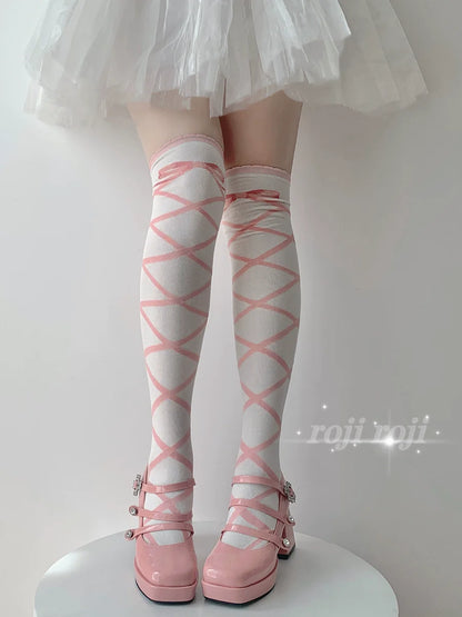 Roji Roji - Sweet Lolita Cotton Mid-Calf Socks