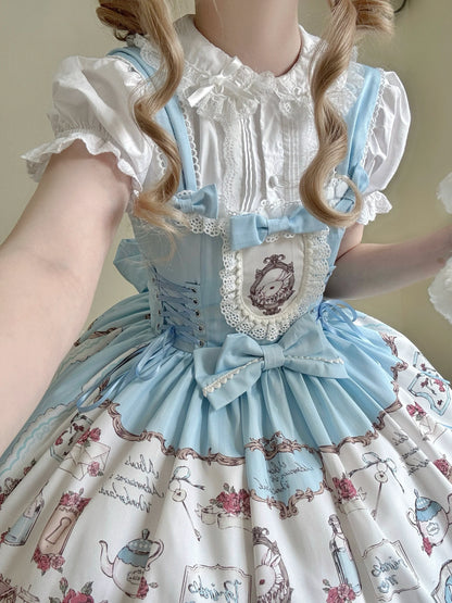 MeowMeow - Rabbit Collection Box - Bunny Print Kawaii Lolita JSK Dress, 3 Colors