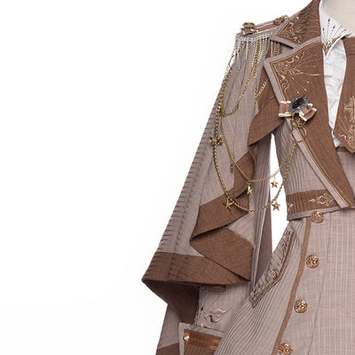 Youpairui - Sheffield - British-style Khaki Ouji Lolita Set