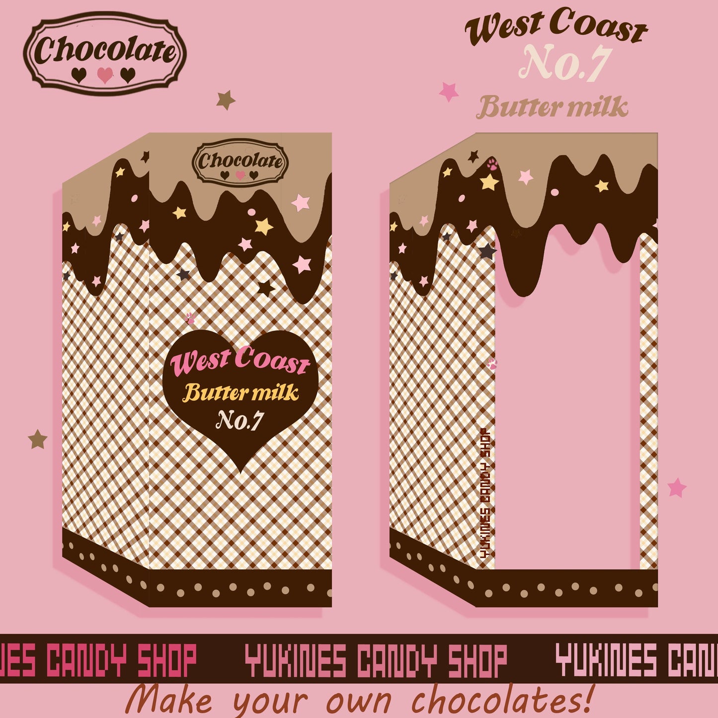 Yukines Box - Kawaii Lolita Chocolate Color Cotton Socks