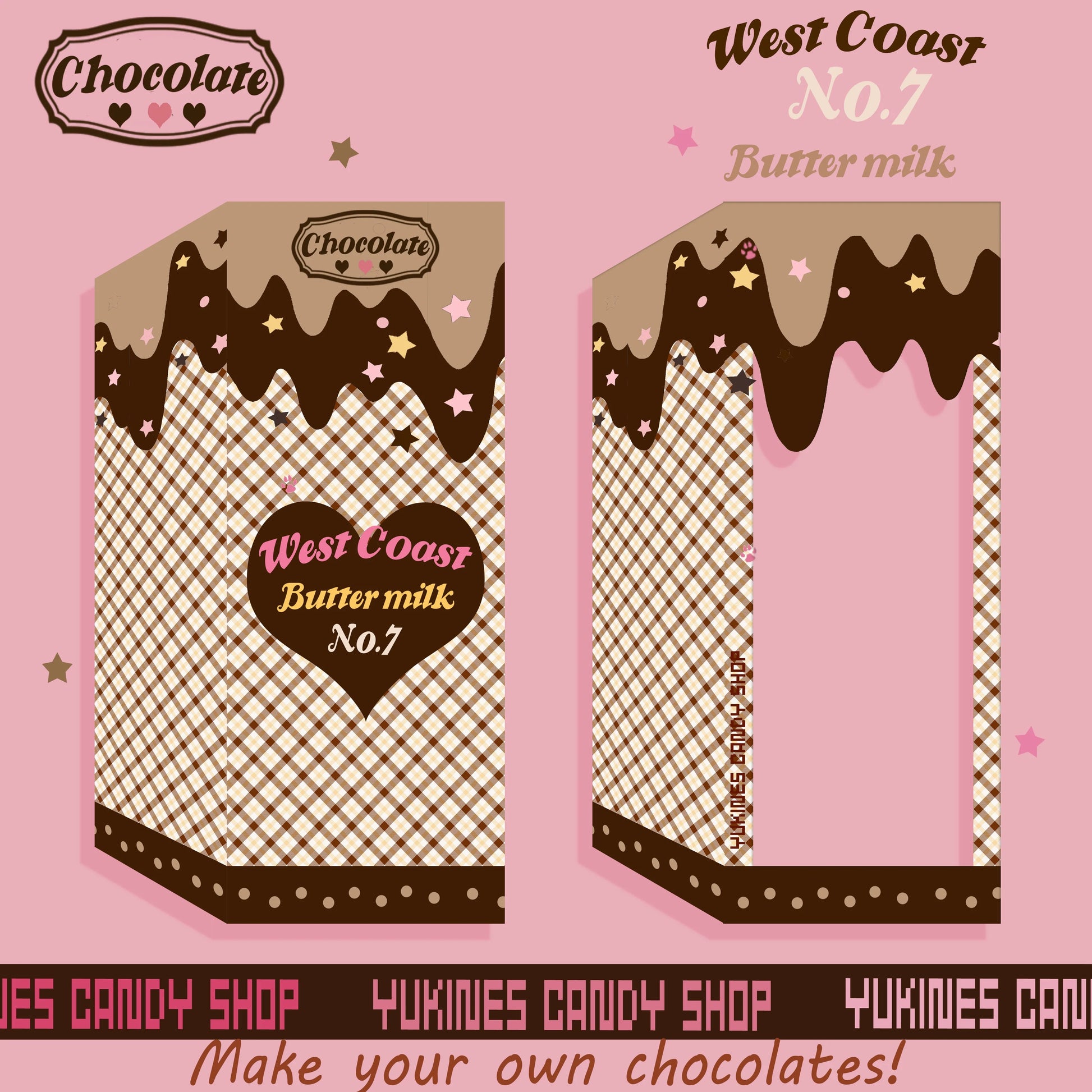 Yukines Box - Kawaii Lolita Chocolate Color Cotton Socks