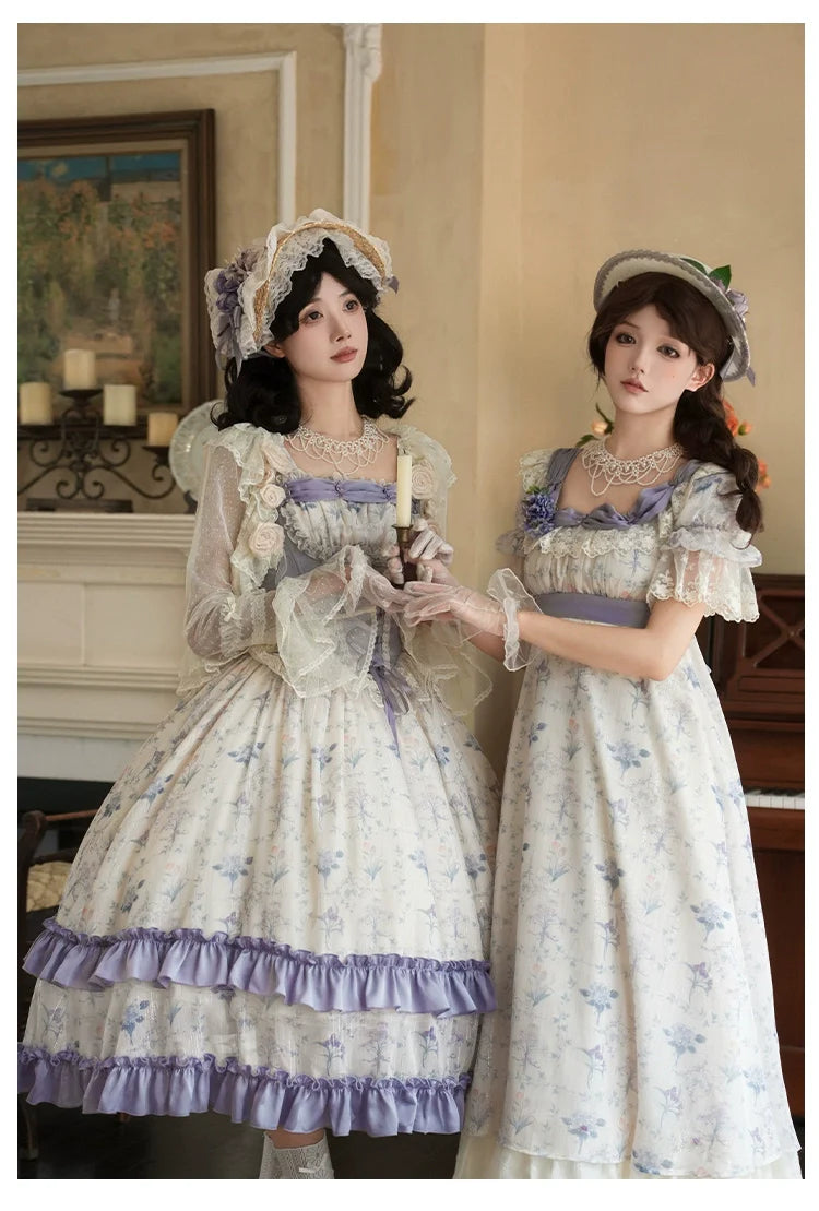 With PUJI - Iris Secret - Twins Lolita Summer Dress, Empire OP, Bodice JSK
