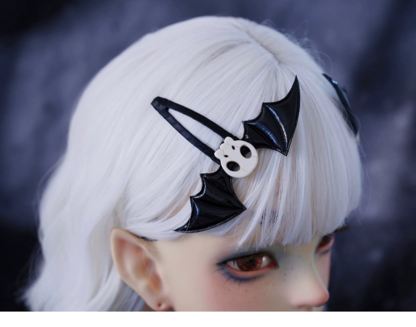 Strange Sugar - Gothic Hair Accessories Set Skulls Sharks Lolita Clips Headbands